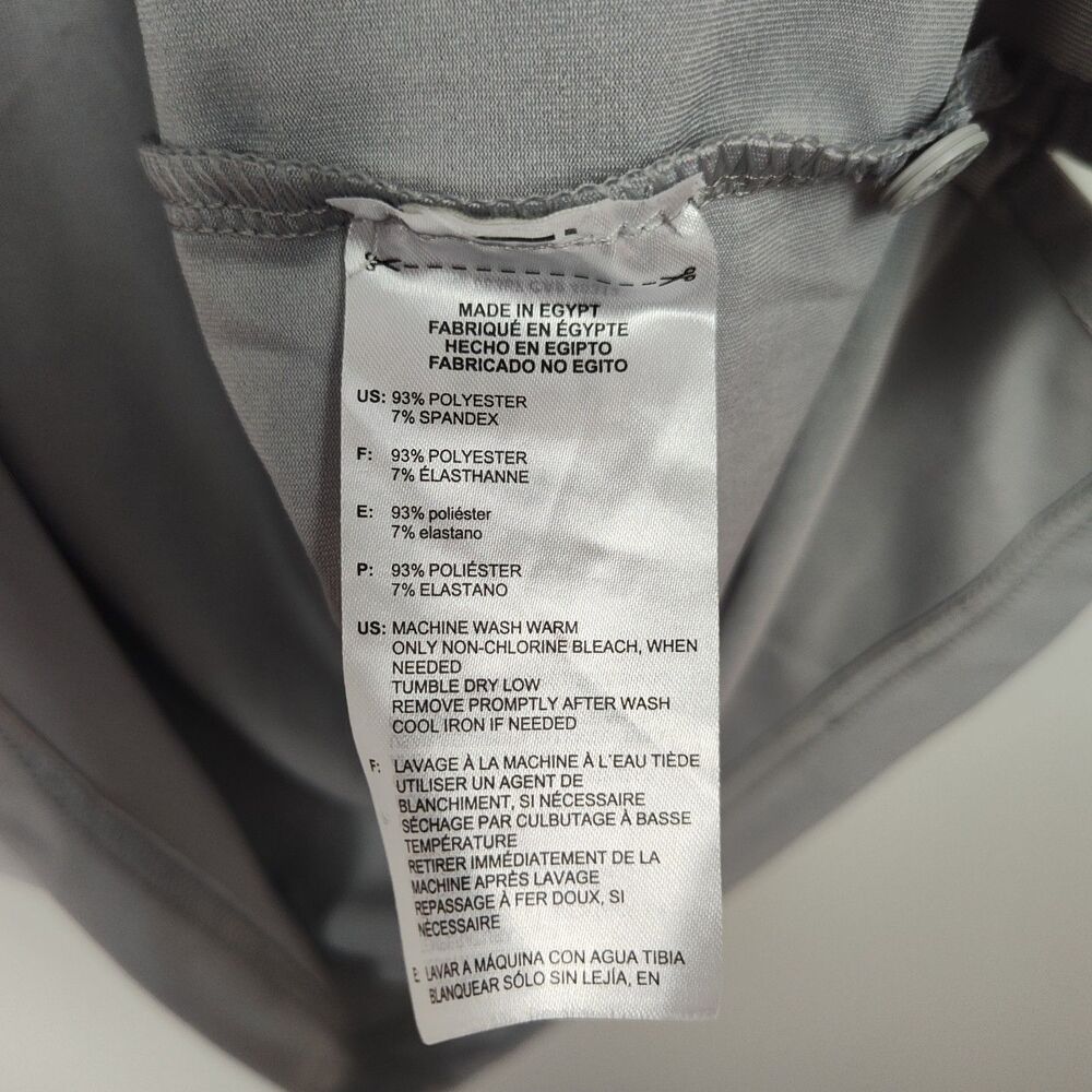 Adidas Golf Polo Shirt Men's XL Light Gray Short Sleeves Lightweight - Picture 8 of 9